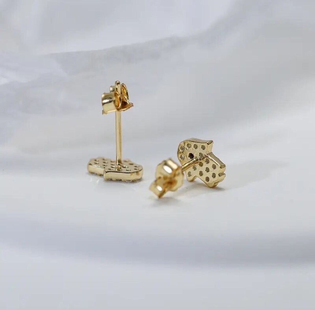 Gold Hamsa Earrings