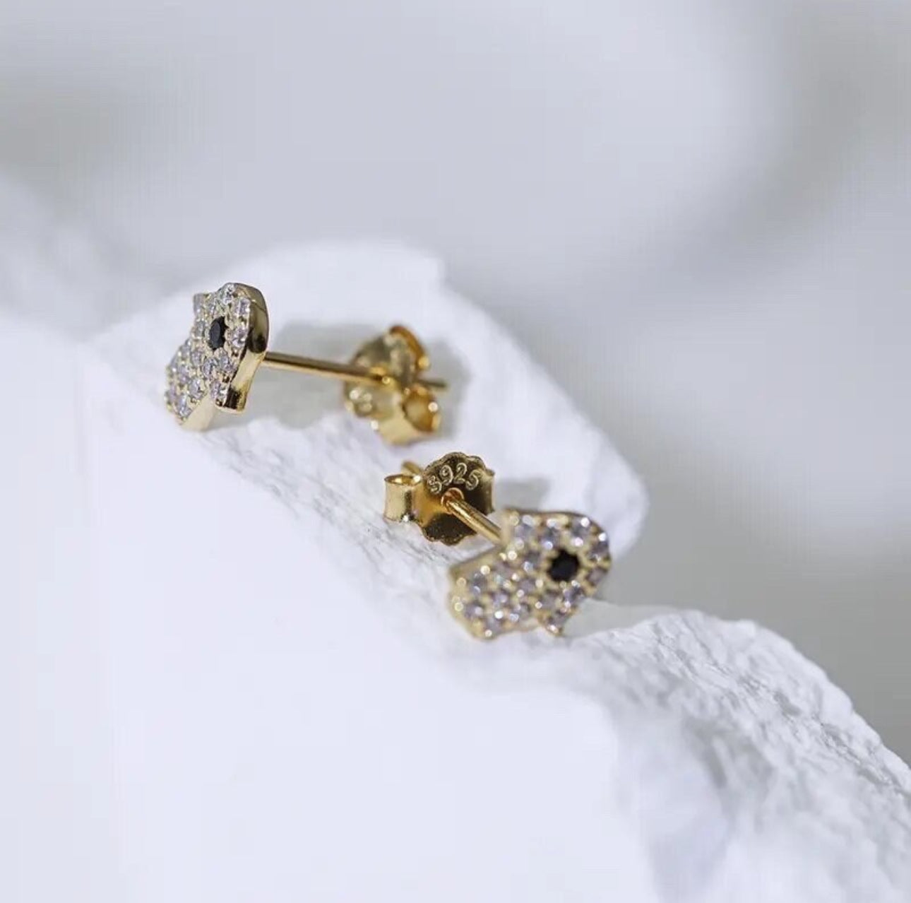 Gold Hamsa Earrings